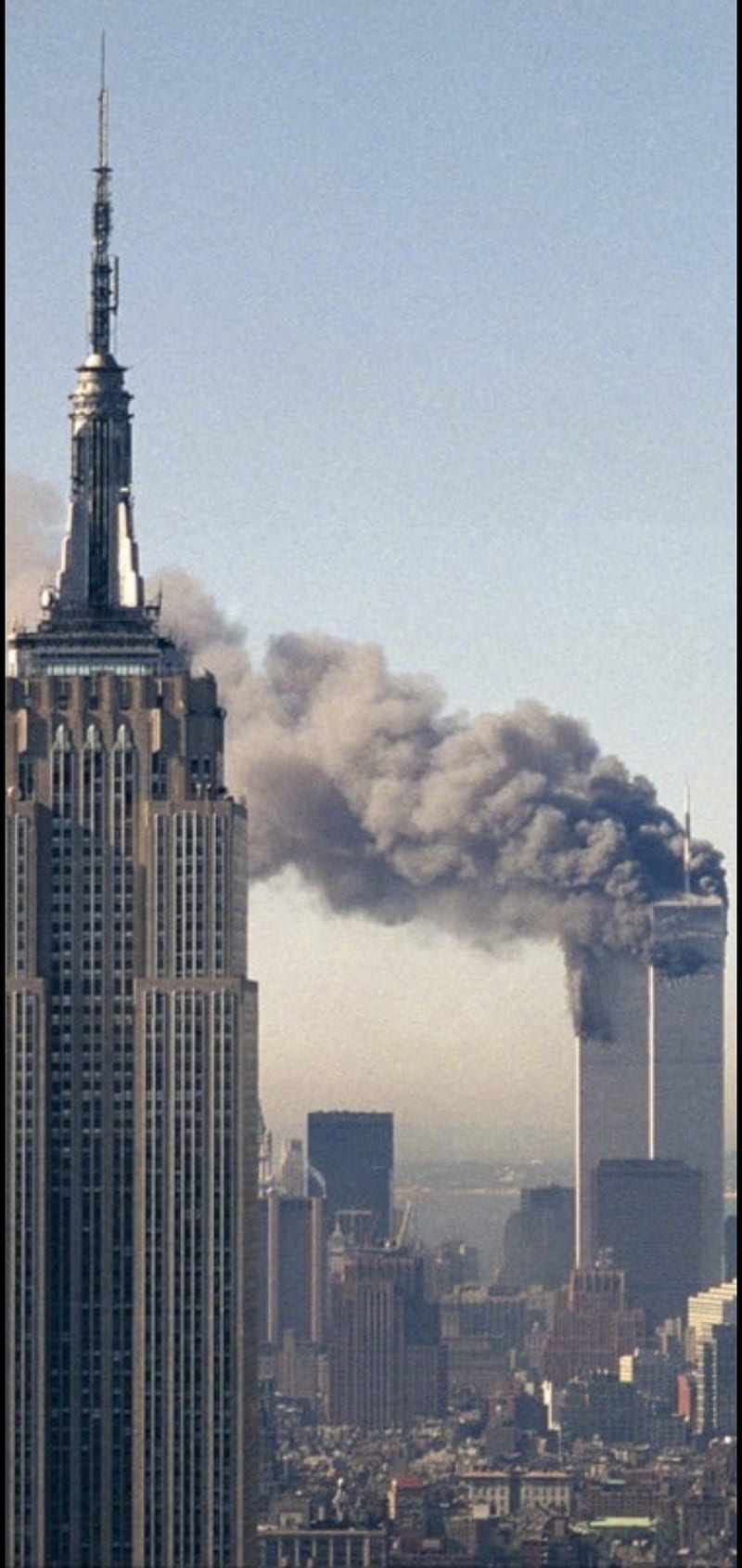 9 11 september 11, 9/11, 911, building, crash, empire state, , september 11, smoke, HD phone wallpaper