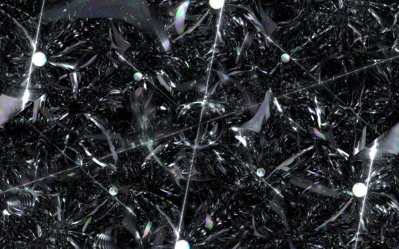Cellophane In a Black Hole, cg, visualization, mirror, rainbow, cellophane, HD wallpaper