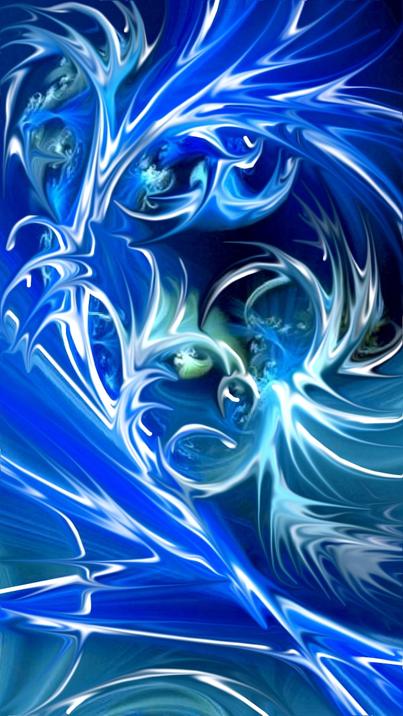 Tidal wave, blue, fantasy, flowing, rough, seas, turbulance, water, HD phone wallpaper