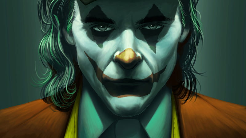 Joker art, joker-movie, joker, superheroes, supervillain, HD wallpaper