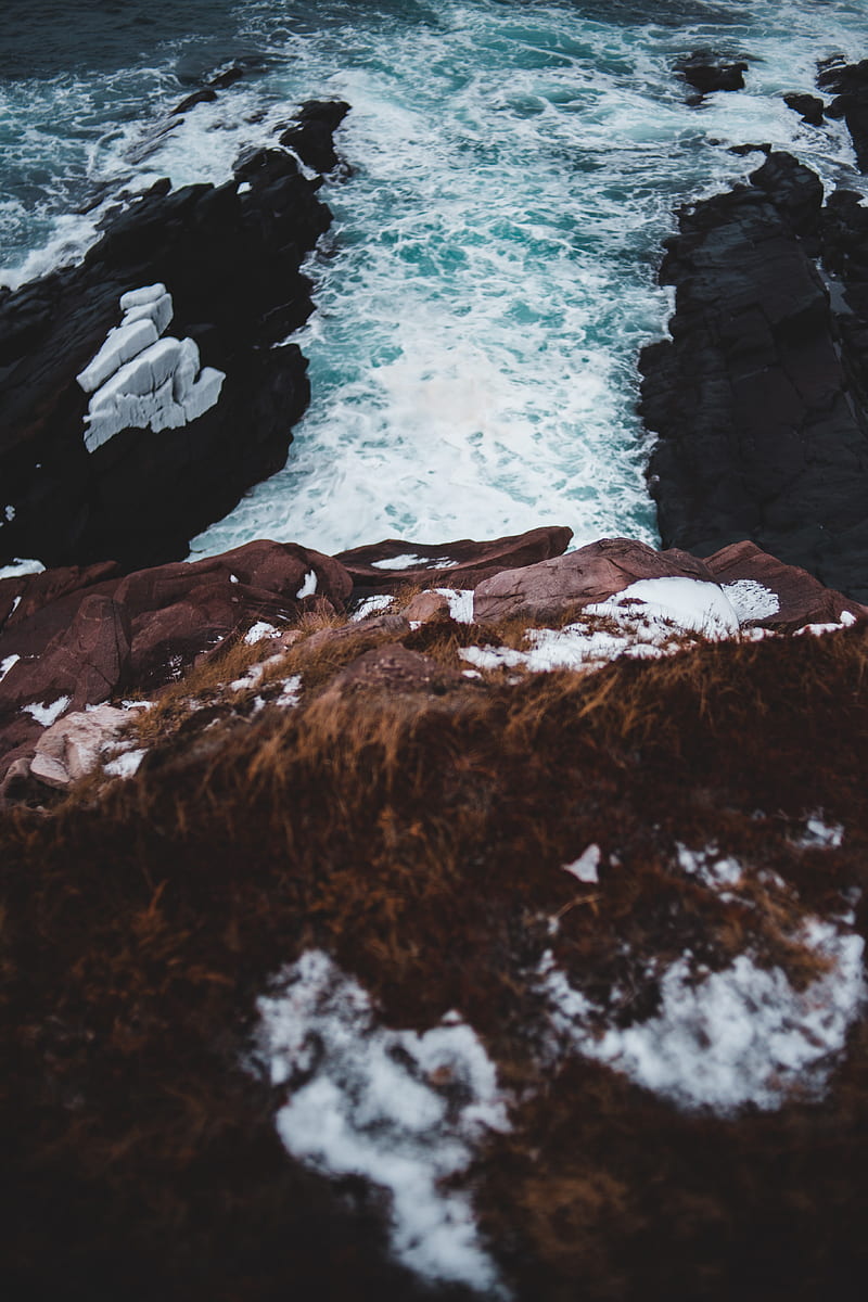 coast, rocks, water, stones, waves, HD phone wallpaper