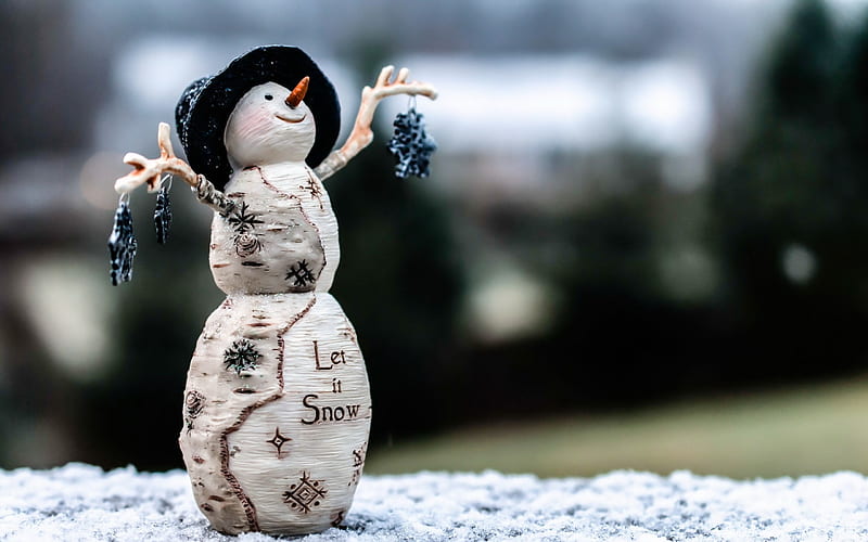 winter snowman toy-HIGH Quality, HD wallpaper