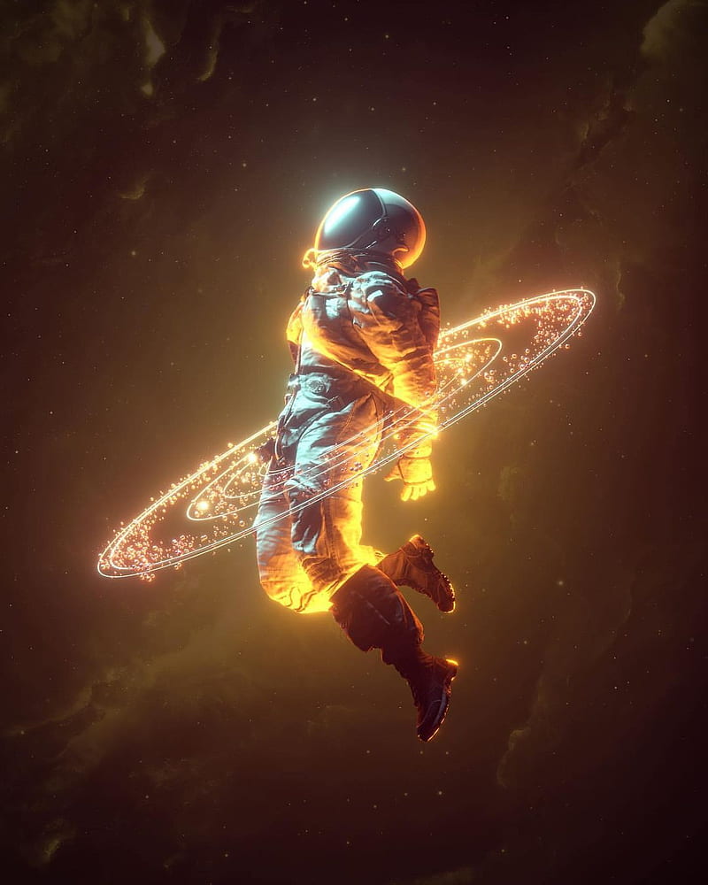 Download Astronaut Aesthetic Floating In Space Wallpaper  Wallpaperscom