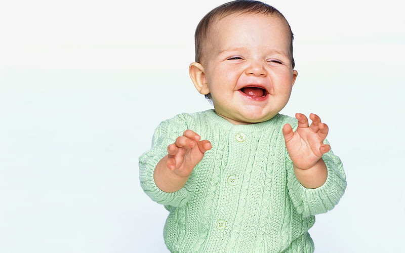 Laughing Baby, cute, boy, laughing, people, baby boy, adorable, baby, sweet, HD wallpaper