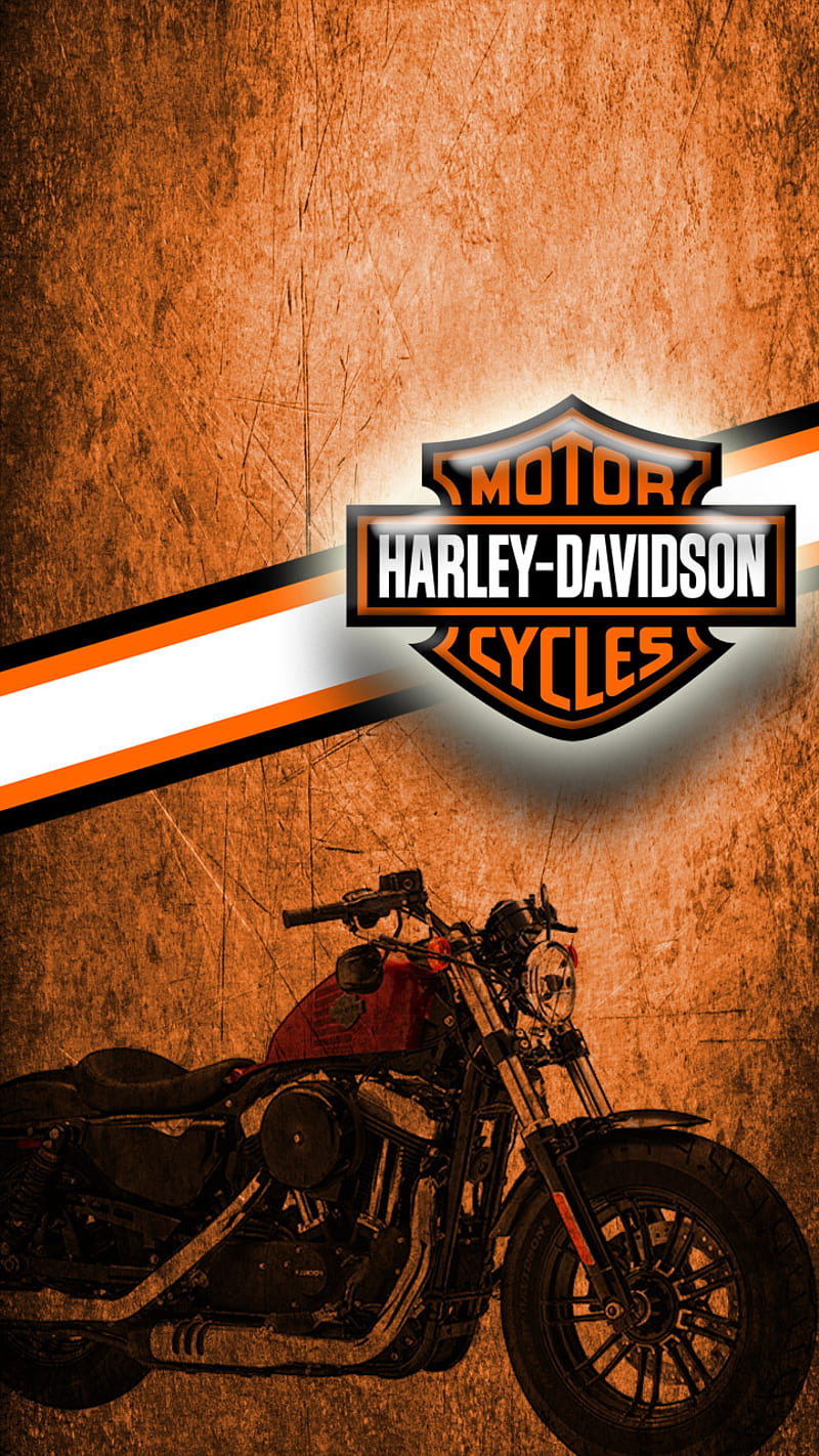 Harley Davidson, biker, girl, hog, motorcycle, orange, scroggins, HD phone  wallpaper | Peakpx