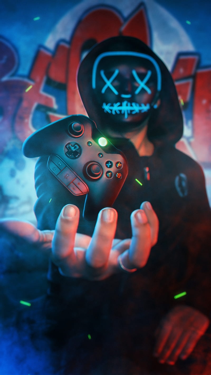 Neon Boy Xbox, game, jogos, microsoft, HD phone wallpaper