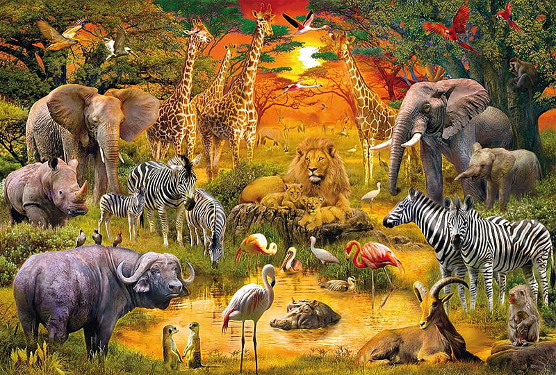 Afrika, Tiere, Elefant, Deutschland, HD wallpaper
