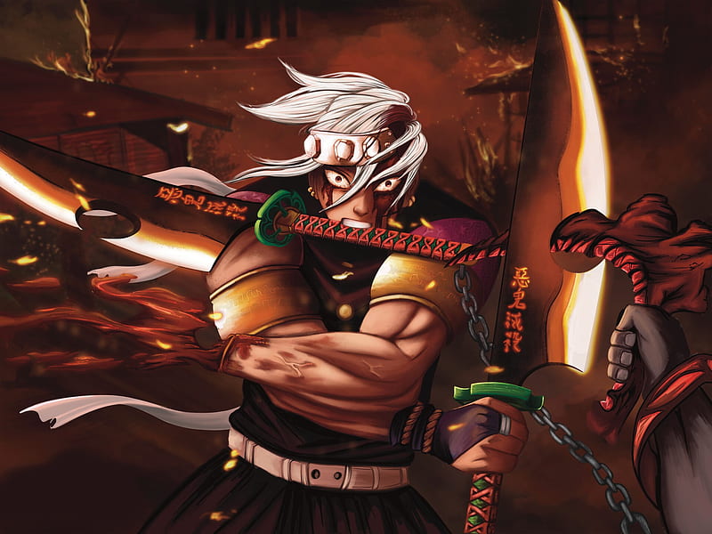 Anime, Demon Slayer: Kimetsu no Yaiba, Tengen Uzui, HD wallpaper