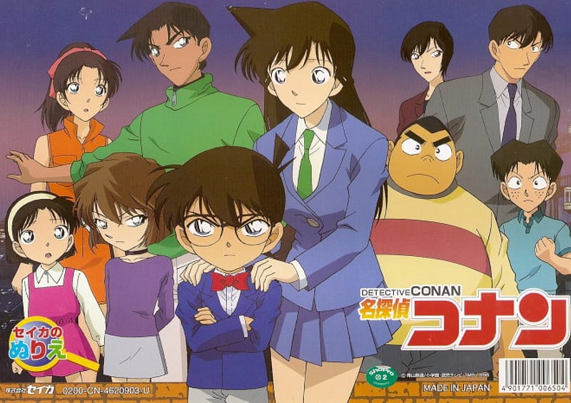 Detective Conan, Mitsuhiko, Genta, Ran Mouri, Haibara Ai, Ayumi, Takagi, Sato, Kazuha, Conan Edogawa, Hattori Heiji, HD wallpaper
