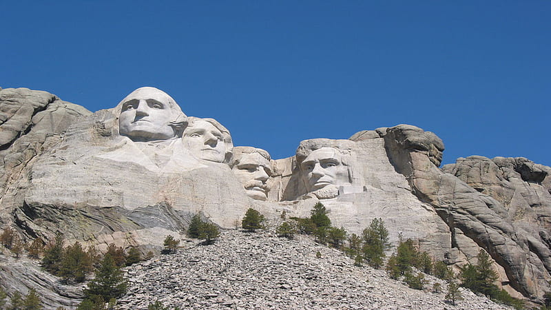 National Monument Mount Rushmore, mount rushmore, national monuments, monuments, scenery, HD wallpaper