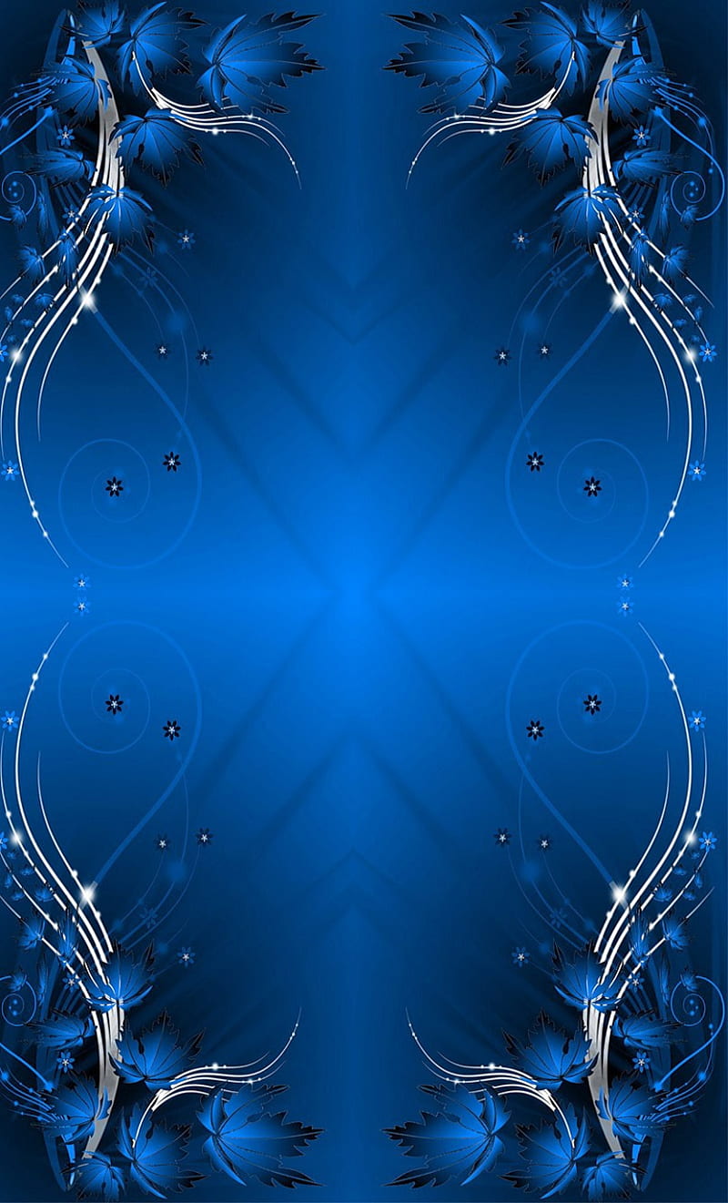 blue abstract thing, lines, HD phone wallpaper