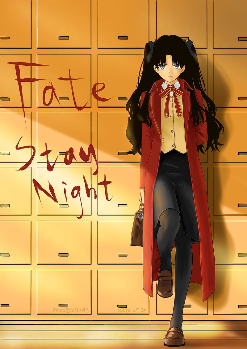Fate Series, Fate/Stay Night, Tohsaka Rin, anime girls, HD phone wallpaper