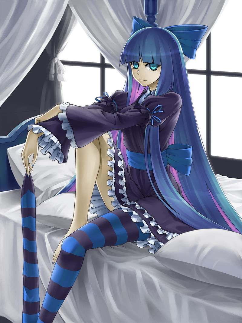 anime, Panty and Stocking with Garterbelt, Anarchy Stocking, missing sock, HD phone wallpaper