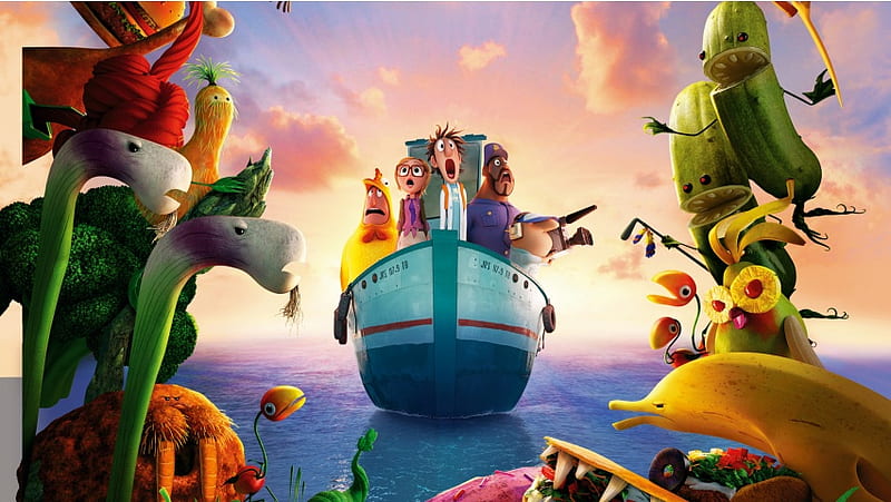 Cloudy With A Chance Of Meatballs 2, HD wallpaper