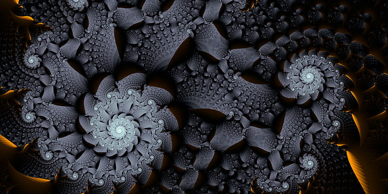 fractal, twisting, pattern, HD wallpaper