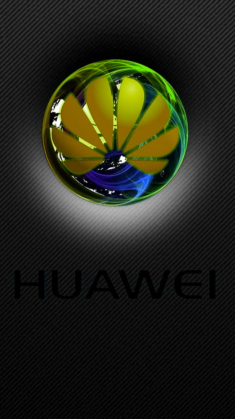 Huawei, logos, mobile, phone, round, HD phone wallpaper