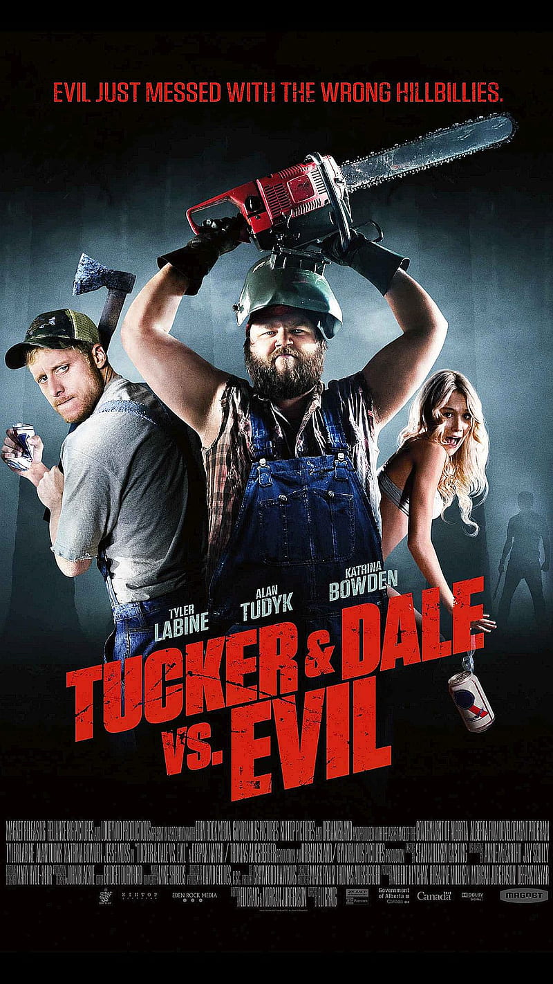 Tuck And Dale, poster, tucker and dale, vs evil 2010 movie, HD phone wallpaper