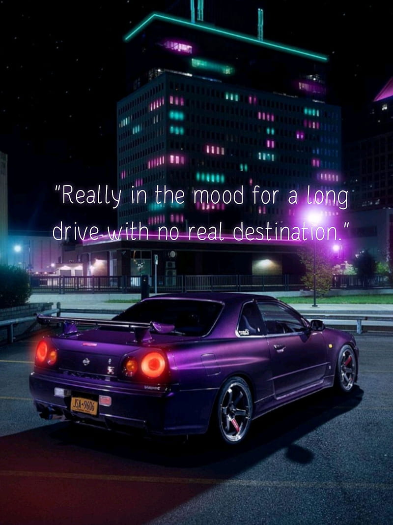 Tablet 2, car, city, lights, night, purple, quotes, saying, HD phone  wallpaper | Peakpx