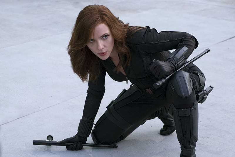 Scarlett Johansson, Captain America, Movie, Black Widow, Natasha Romanoff, Captain America: Civil War, HD wallpaper