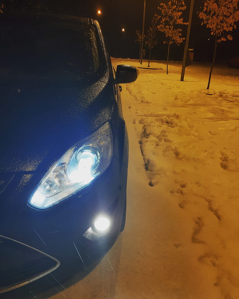 First Upload, ford, c-max snow, night, cold, HD phone wallpaper