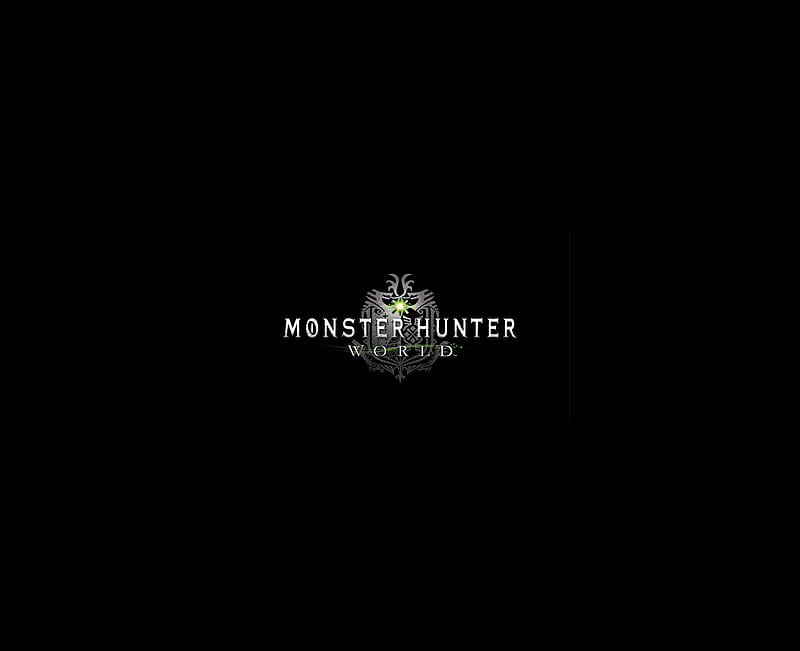 Monster Hunter World, black, games, logo, monsterhunter, monsterhunterworld, HD wallpaper
