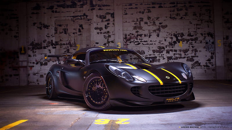 Lotus After Dark, matte black, sportscar, supercharged, supercar, racing, CCW, Lotus, redline design, flat black, elise, matte black lotus, HD wallpaper