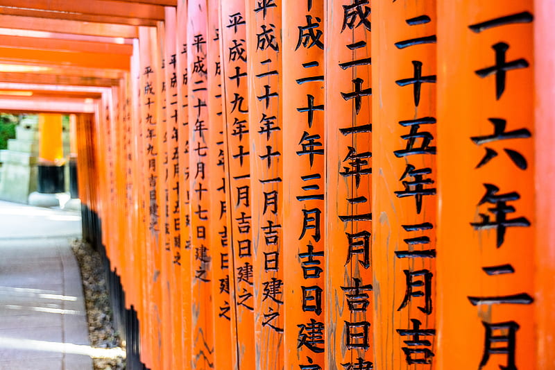 Religious, Fushimi Inari-Taisha, japan, Kyoto, Temple, Torii, HD wallpaper