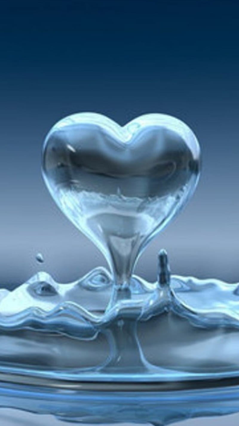 Heart of Water , os, coeur, future, drops, women, lights, odd, love, HD phone wallpaper