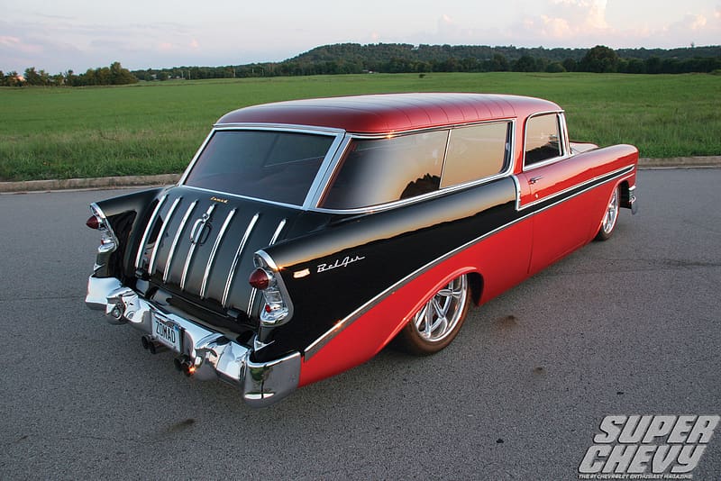 Chevrolet, Vehicles, 1956 Chevy Bel Air Zomad, HD wallpaper