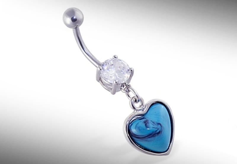 My Sexy Belly Button Piercing, heart, ring, sexy, belly, blue, HD wallpaper