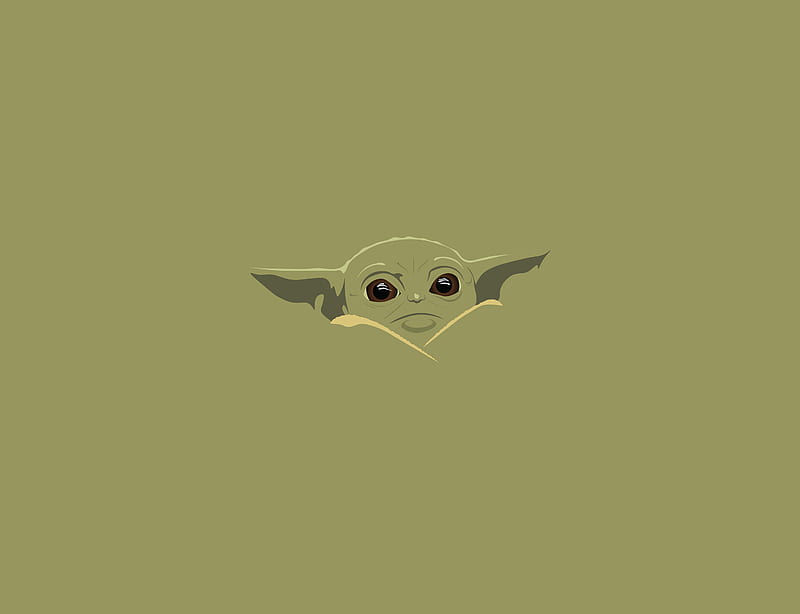 Yoda Baby Minimal Art, HD wallpaper