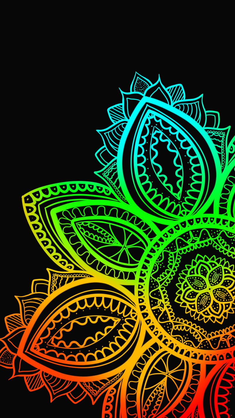 Mandala flower, coloefull, flower, mandala, ornament, ornate, pattern,  petal, HD phone wallpaper | Peakpx