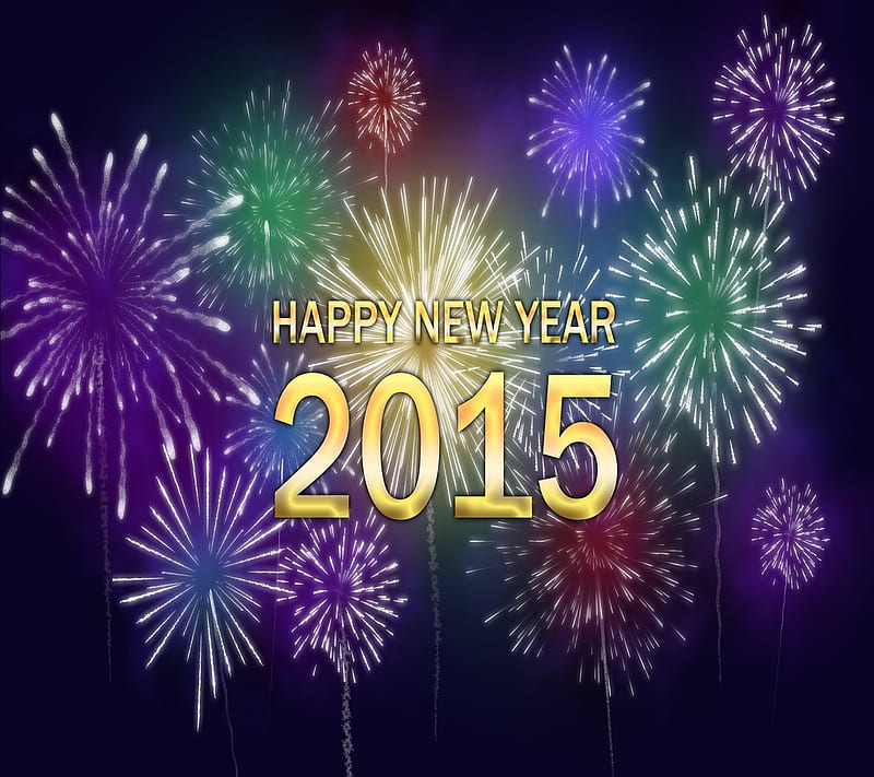 Happy New Year 2015, happy new year, holiday, HD wallpaper