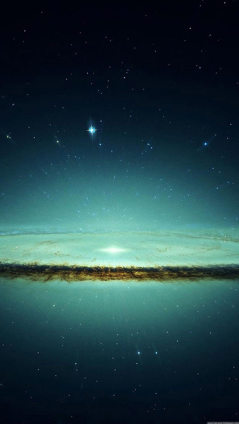 galaxy , sky reflection, HD phone wallpaper