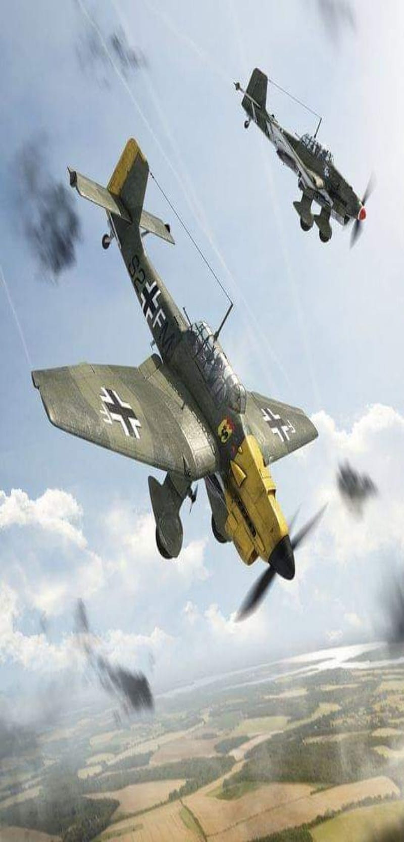 Stuka , air, airplane, germany, military, planes, sgm, guerra, wwii, HD phone wallpaper