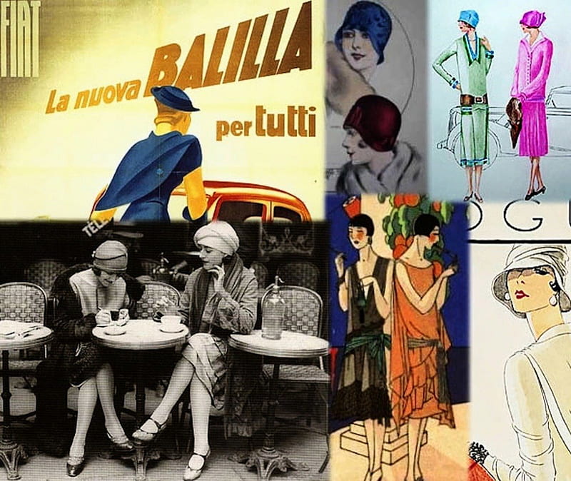 Art Deco Collage, graphy, art deco, collage, jazz age, HD wallpaper ...