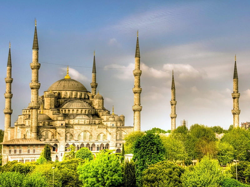 Istanbul, building, archeticture, castle, HD wallpaper