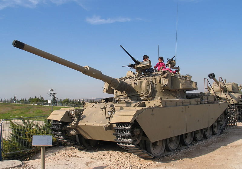 shotkal tank, israeli, museum, tank, kids, HD wallpaper