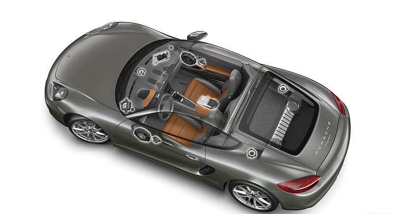 2014 Porsche Cayman Bose Sound System - Technical Drawing , car, HD wallpaper