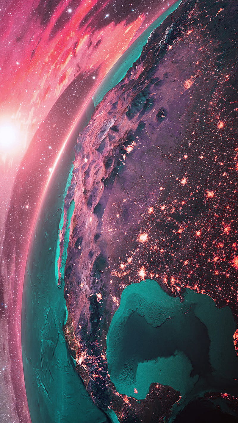 Earth, galaxy, space, HD phone wallpaper