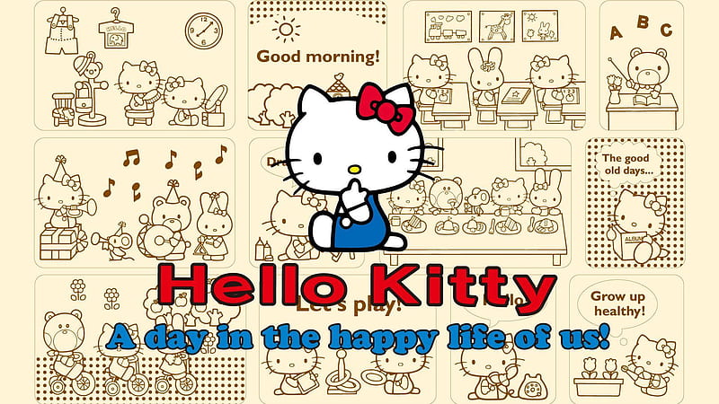 Hello Kitty In Multiple Hello Kitty Background Hello Kitty, HD wallpaper