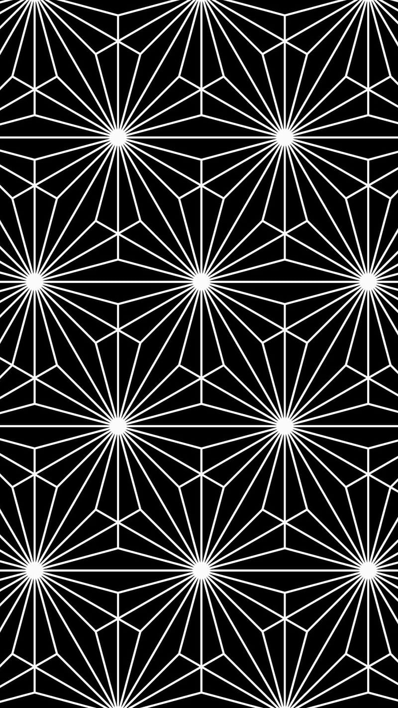 Illusion lights, black and white, black, bw, desenho, lines, points, white, white points, HD phone wallpaper
