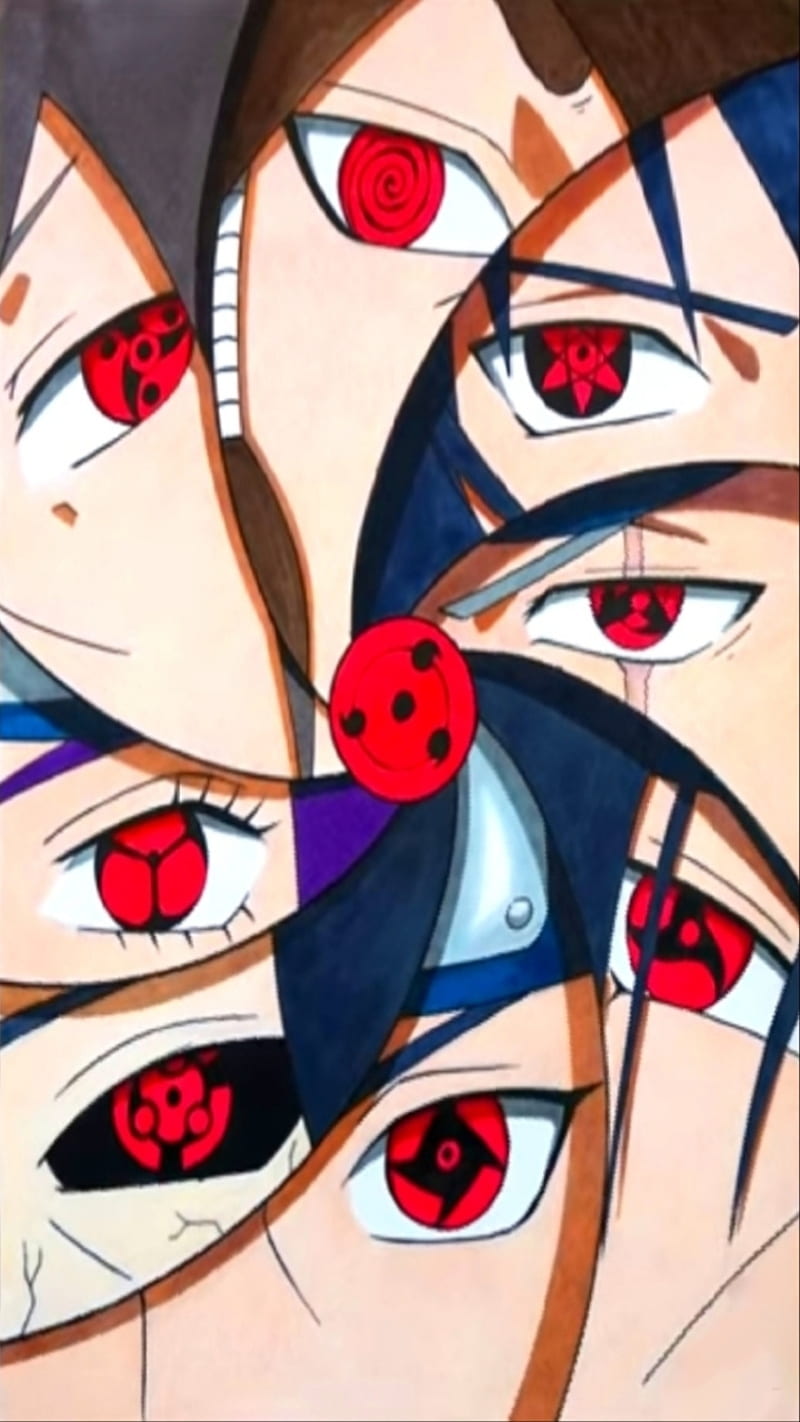 Khakasi, Sasuke and Itachi' s sharingan.