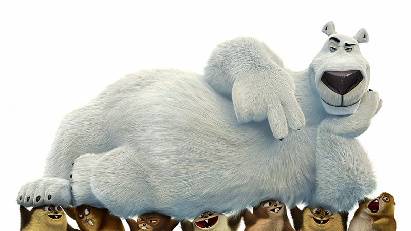Norm of the North (2016), poster, 3D, movie, animation, Norm of the North, white, polar bear, animal, HD wallpaper