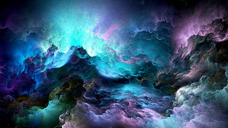 Mystic Mist, abstract, galaxy, HD wallpaper