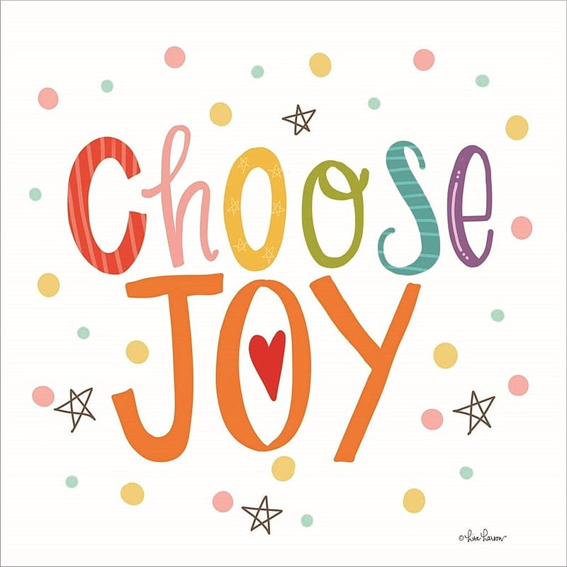 Lisa Larson 'Choose Joy' Canvas Art - Overstock, HD phone wallpaper