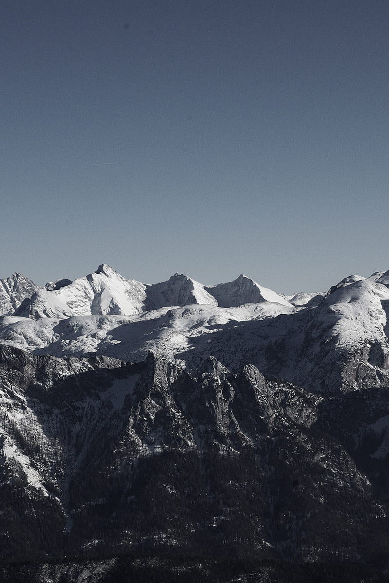 Mountains, beatuiful, nature, sky, snow, HD phone wallpaper