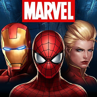 Spider Man, Iron Man, Video Game, Captain Marvel, Marvel: Future Fight, HD  phone wallpaper | Peakpx