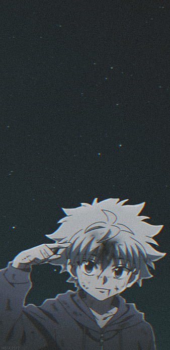 Killua Zoldyck Wallpaper | Anime Character with White Hair and Blue Eyes