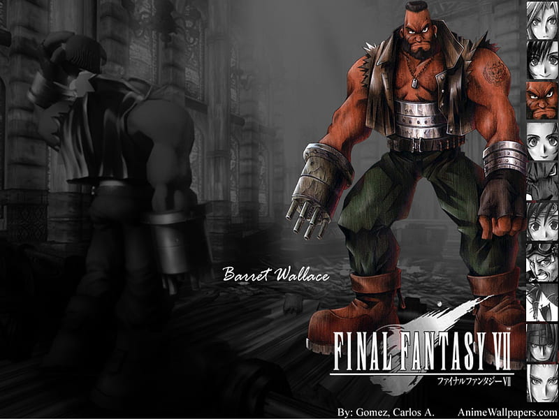 Final Fantasy VII Barret, barret, playstation, final fantasy vii, HD wallpaper